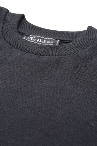 Women Black Colourblocked Pullover Sweatshirt - RueCollections